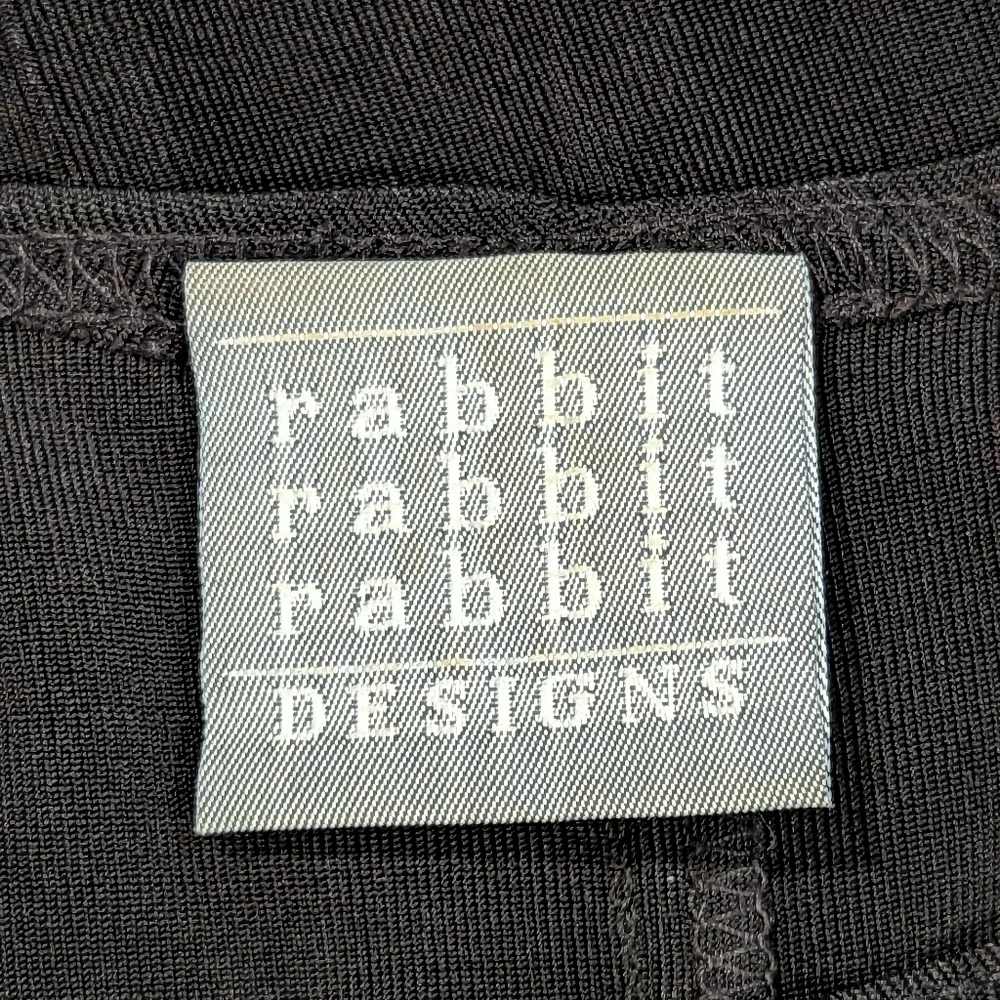 Rabbit Rabbit Rabbit Traveler Short Sleeve Top Size 8 Medium Vintage Black - Picture 9 of 10